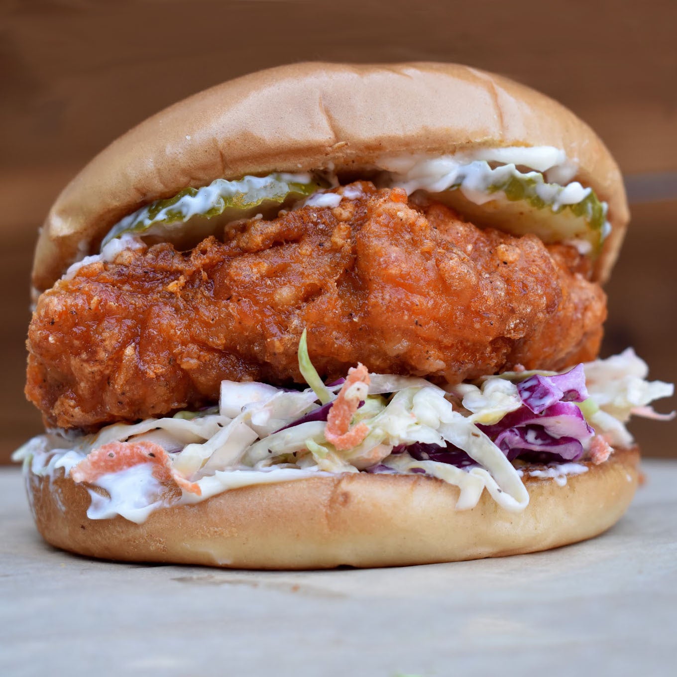 Nashville Style Hot Chicken Sandwich with Slaw Chubbs Chicken